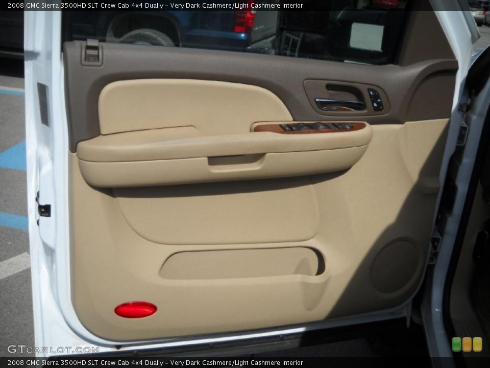 Very Dark Cashmere/Light Cashmere Interior Door Panel for the 2008 GMC Sierra 3500HD SLT Crew Cab 4x4 Dually #46693601