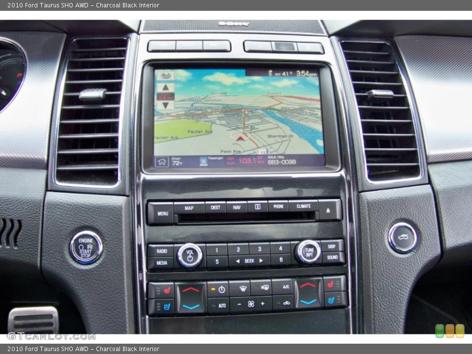 Charcoal Black Interior Navigation for the 2010 Ford Taurus SHO AWD #46693640