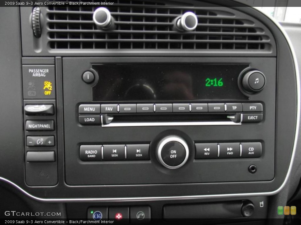 Black/Parchment Interior Controls for the 2009 Saab 9-3 Aero Convertible #46693766