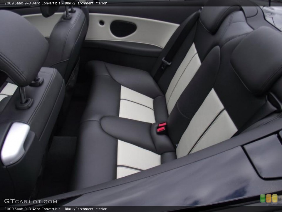 Black/Parchment Interior Photo for the 2009 Saab 9-3 Aero Convertible #46693841