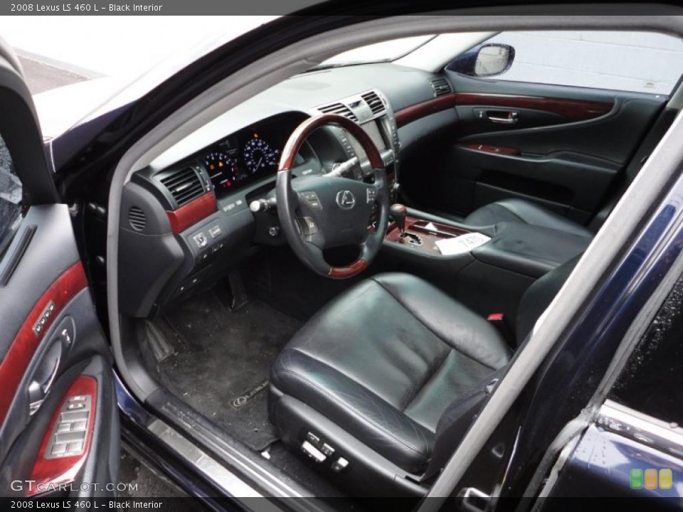Black Interior Prime Interior for the 2008 Lexus LS 460 L #46694705