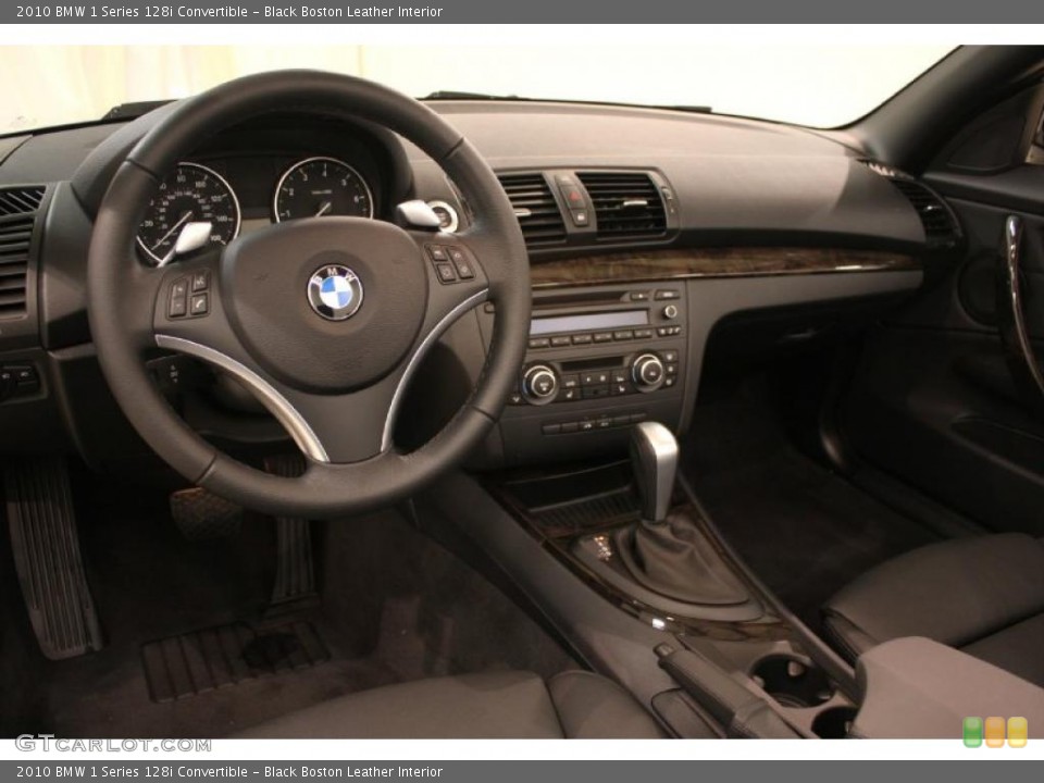 Black Boston Leather Interior Dashboard for the 2010 BMW 1 Series 128i Convertible #46695224