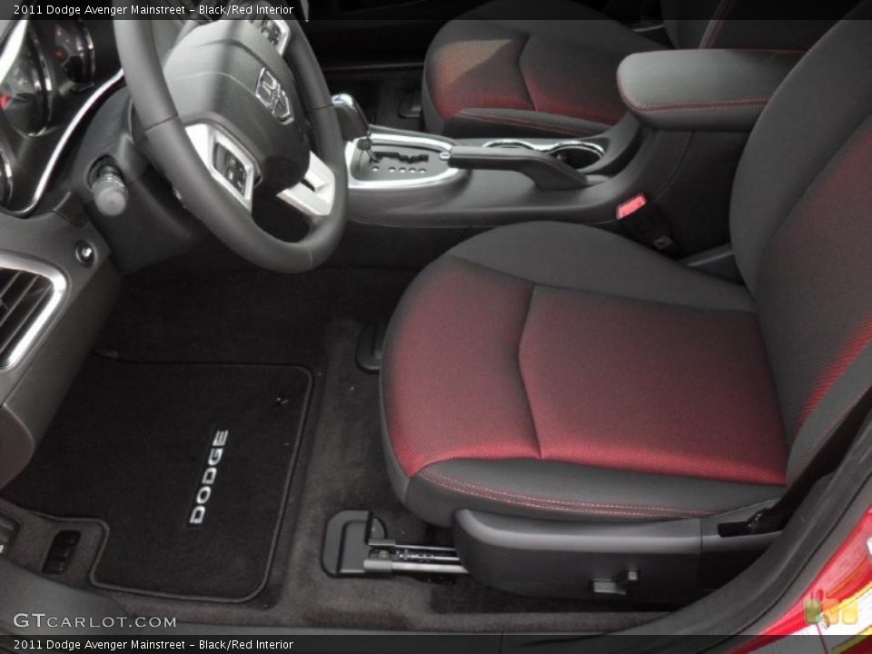 Black/Red Interior Photo for the 2011 Dodge Avenger Mainstreet #46696412