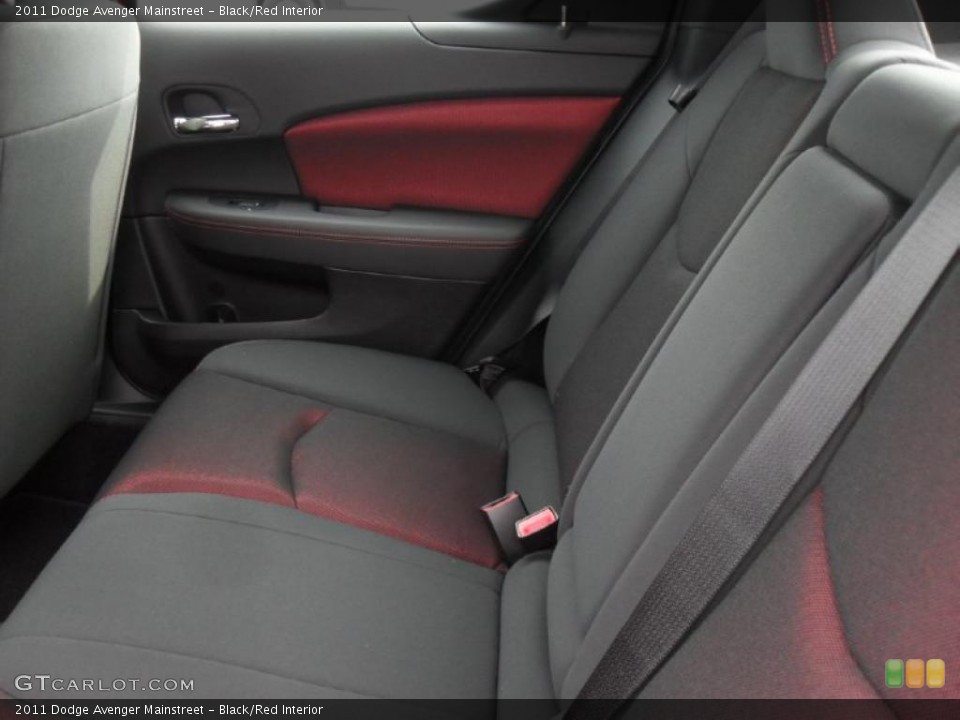 Black/Red Interior Photo for the 2011 Dodge Avenger Mainstreet #46696430