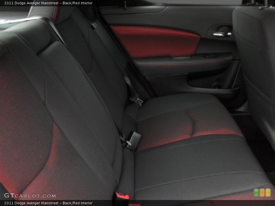 Black/Red Interior Photo for the 2011 Dodge Avenger Mainstreet #46696442