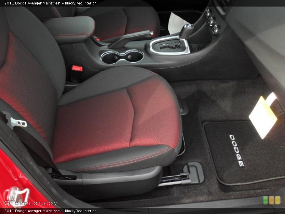 Black/Red Interior Photo for the 2011 Dodge Avenger Mainstreet #46696445