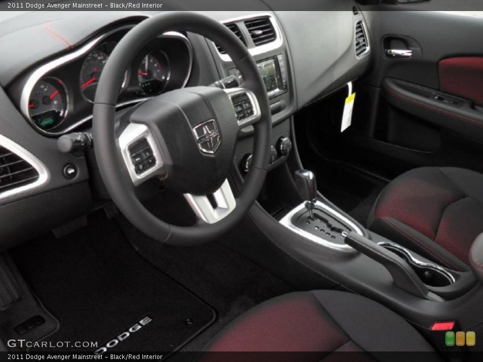 Black/Red Interior Prime Interior for the 2011 Dodge Avenger Mainstreet #46696463