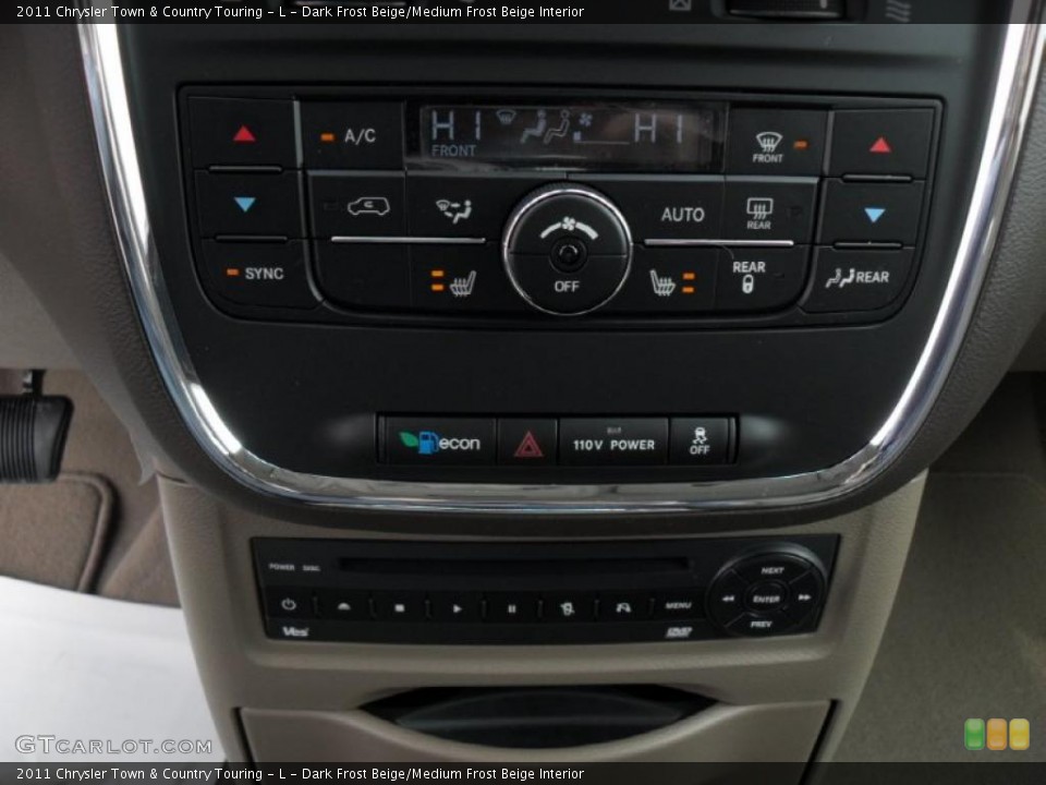 Dark Frost Beige/Medium Frost Beige Interior Controls for the 2011 Chrysler Town & Country Touring - L #46696493