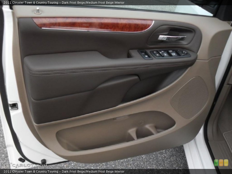 Dark Frost Beige/Medium Frost Beige Interior Door Panel for the 2011 Chrysler Town & Country Touring #46696637
