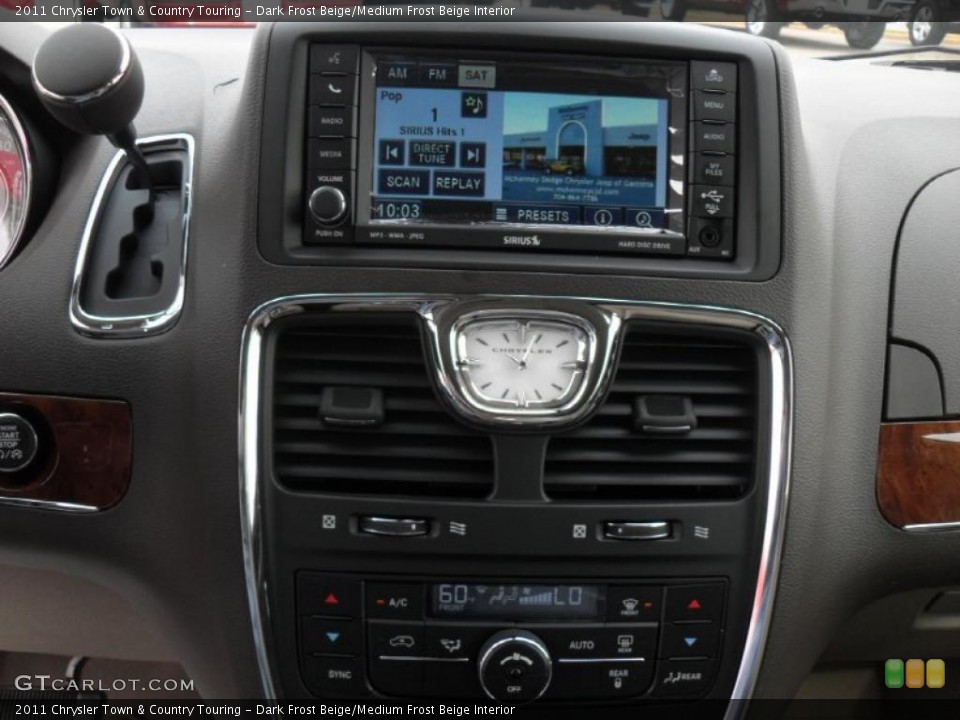 Dark Frost Beige/Medium Frost Beige Interior Controls for the 2011 Chrysler Town & Country Touring #46696643