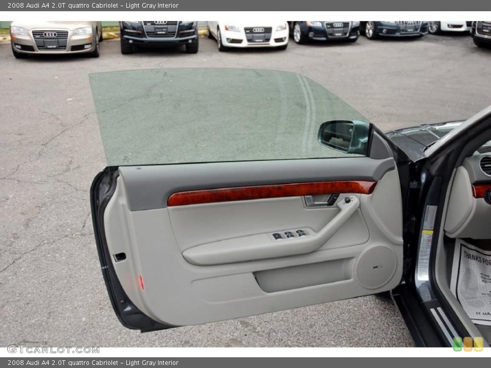 Light Gray Interior Door Panel for the 2008 Audi A4 2.0T quattro Cabriolet #46698468