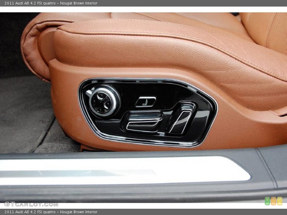Nougat Brown Interior Controls for the 2011 Audi A8 4.2 FSI quattro #46698975