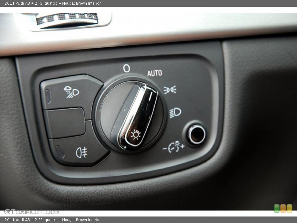 Nougat Brown Interior Controls for the 2011 Audi A8 4.2 FSI quattro #46698987