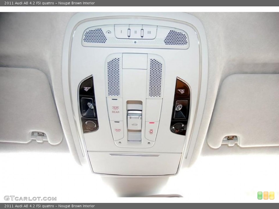 Nougat Brown Interior Controls for the 2011 Audi A8 4.2 FSI quattro #46699062
