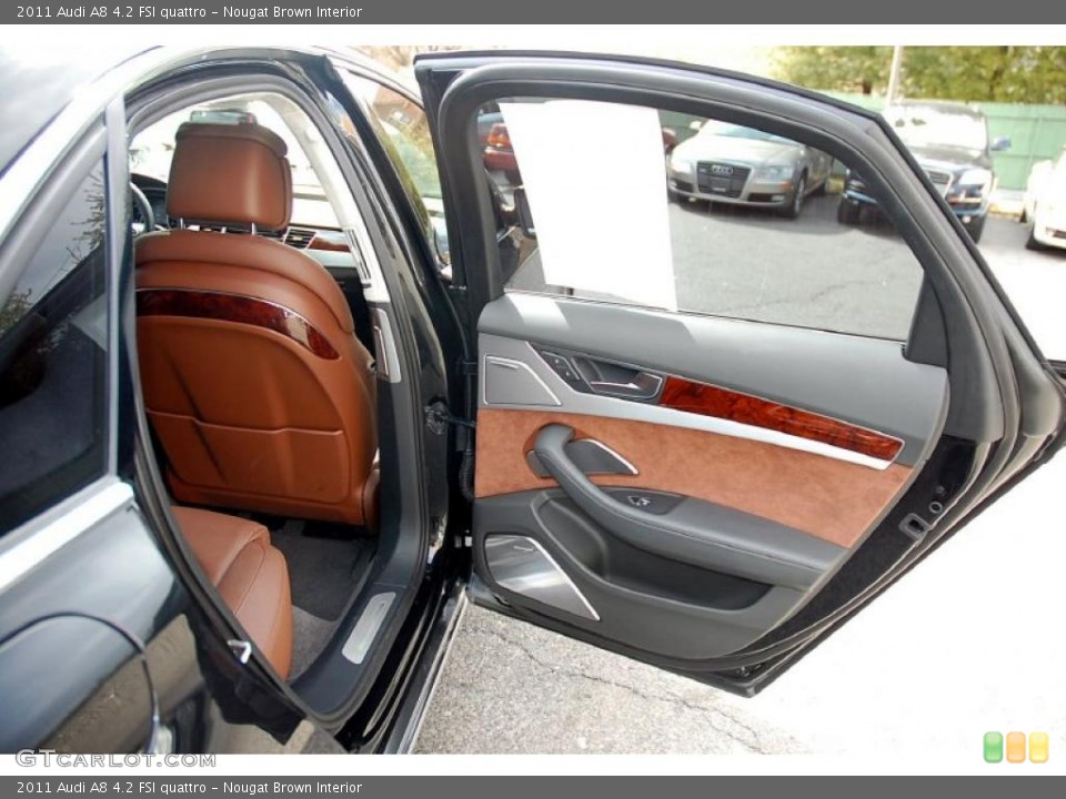 Nougat Brown Interior Door Panel for the 2011 Audi A8 4.2 FSI quattro #46699155