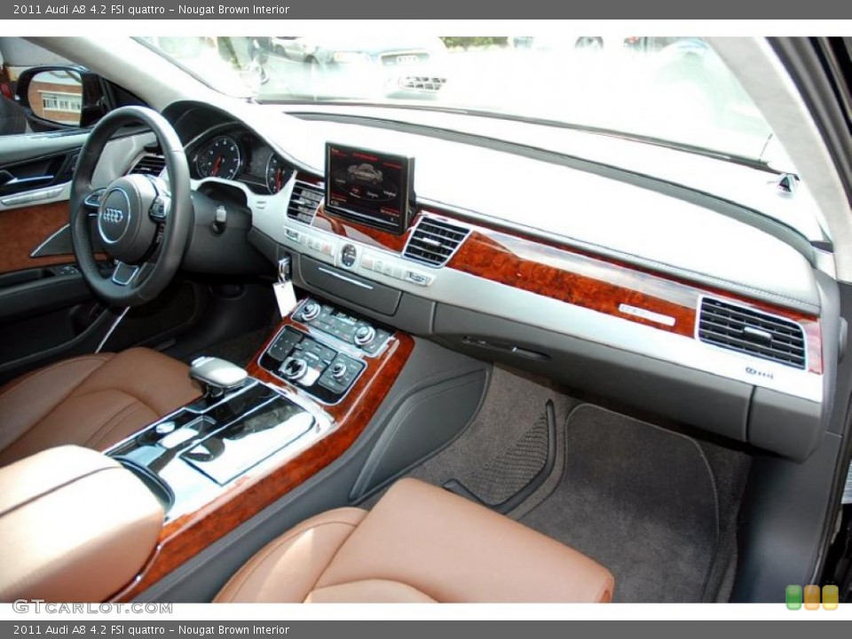 Nougat Brown Interior Dashboard for the 2011 Audi A8 4.2 FSI quattro #46699212