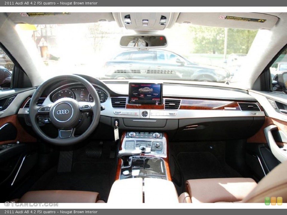 Nougat Brown Interior Dashboard for the 2011 Audi A8 4.2 FSI quattro #46699251