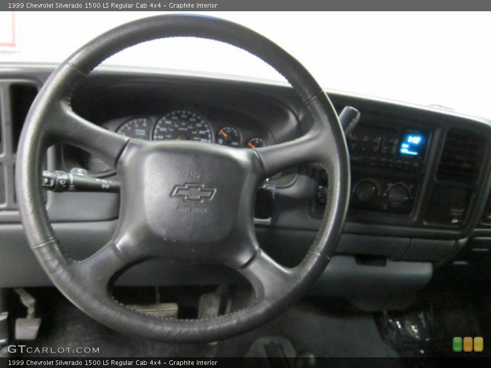 Graphite Interior Steering Wheel for the 1999 Chevrolet Silverado 1500 LS Regular Cab 4x4 #46699380