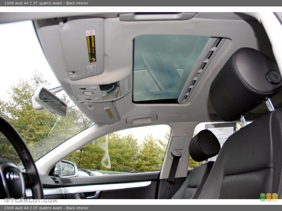 Black Interior Sunroof for the 2008 Audi A4 2.0T quattro Avant #46700889