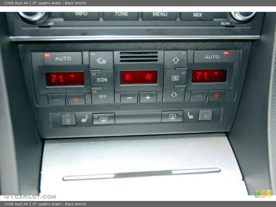 Black Interior Controls for the 2008 Audi A4 2.0T quattro Avant #46700913
