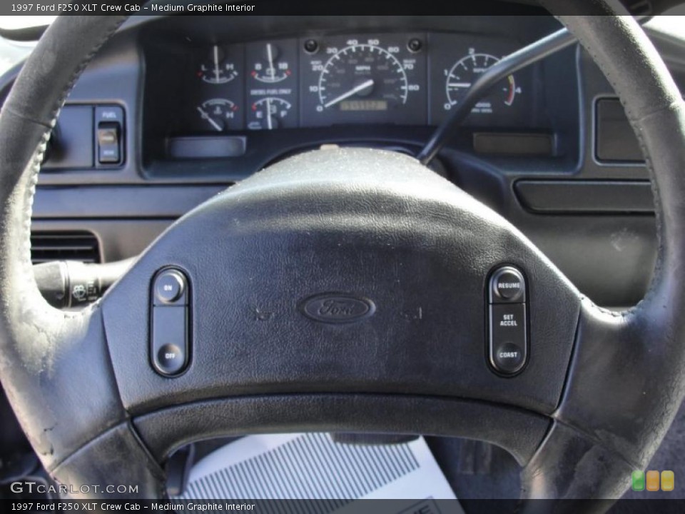 Medium Graphite Interior Controls for the 1997 Ford F250 XLT Crew Cab #46701540