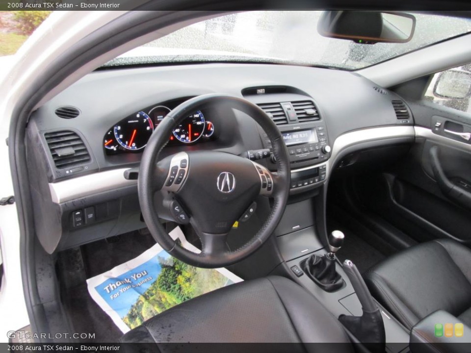 Ebony 2008 Acura TSX Interiors