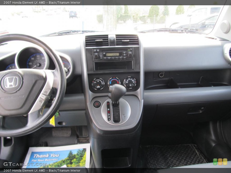Black/Titanium Interior Dashboard for the 2007 Honda Element LX AWD #46703085