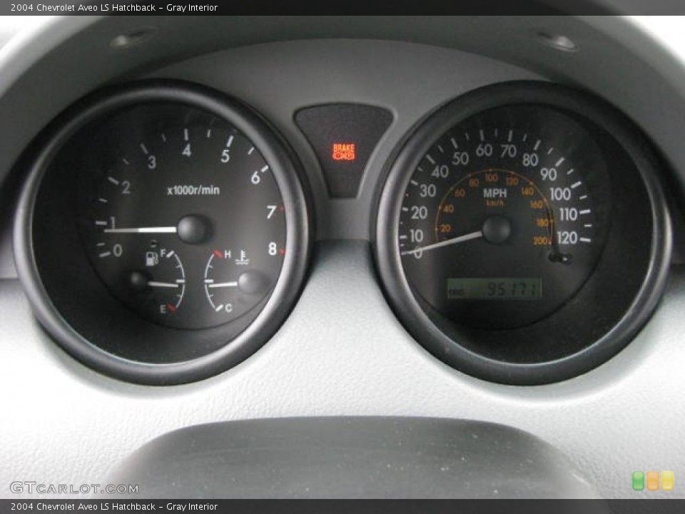 Gray Interior Gauges for the 2004 Chevrolet Aveo LS Hatchback #46703091