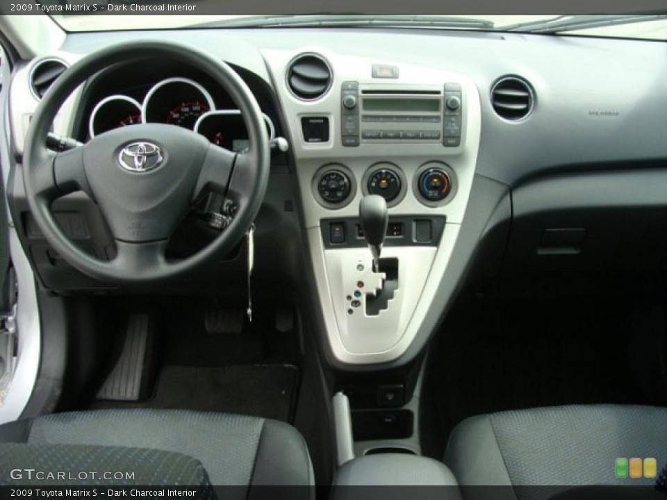 Dark Charcoal Interior Dashboard for the 2009 Toyota Matrix S #46703766