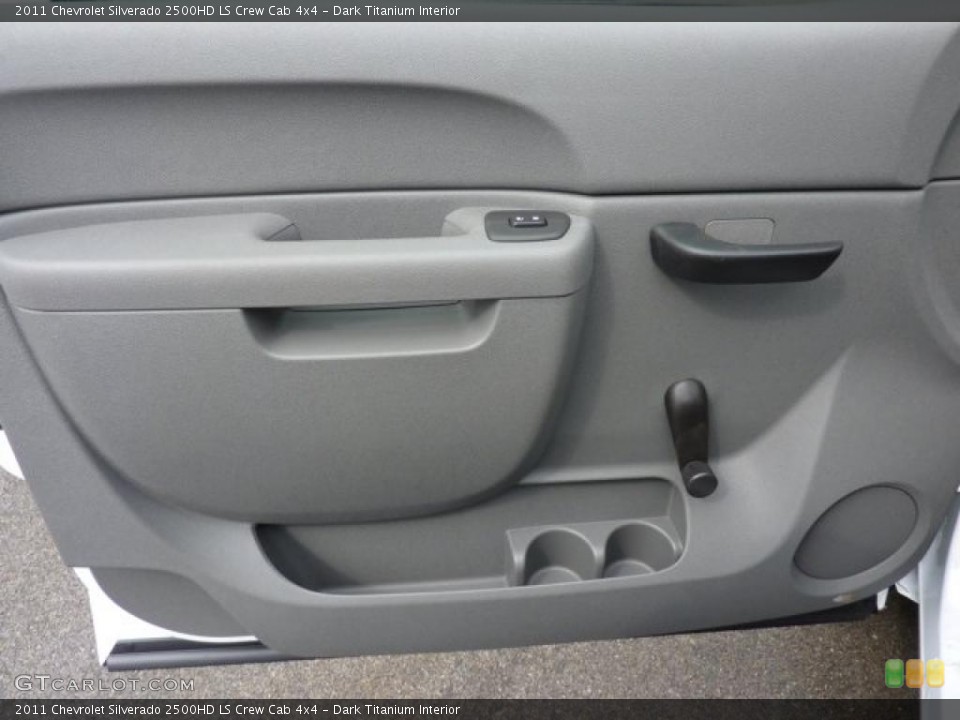 Dark Titanium Interior Door Panel for the 2011 Chevrolet Silverado 2500HD LS Crew Cab 4x4 #46704384