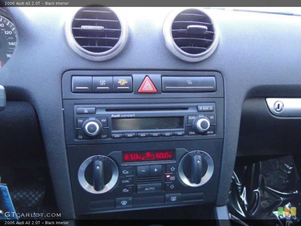 Black Interior Controls for the 2006 Audi A3 2.0T #46704405