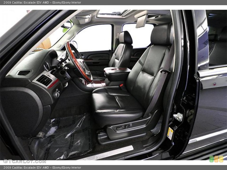 Ebony/Ebony Interior Photo for the 2009 Cadillac Escalade ESV AWD #46704903