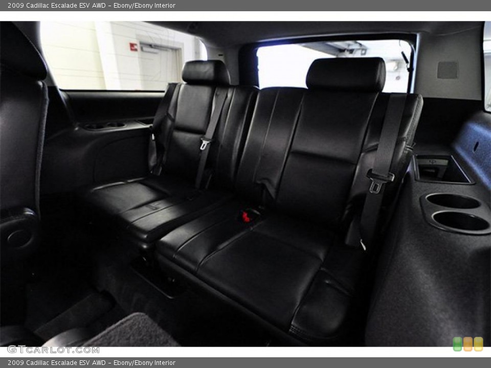 Ebony/Ebony Interior Photo for the 2009 Cadillac Escalade ESV AWD #46704966