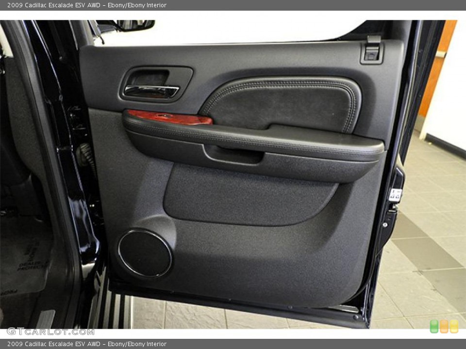 Ebony/Ebony Interior Door Panel for the 2009 Cadillac Escalade ESV AWD #46705023