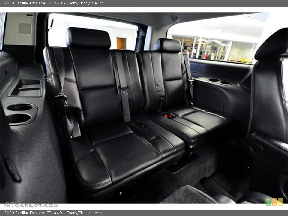 Ebony/Ebony Interior Photo for the 2009 Cadillac Escalade ESV AWD #46705041