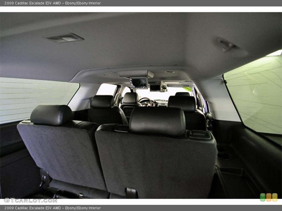 Ebony/Ebony Interior Photo for the 2009 Cadillac Escalade ESV AWD #46705068