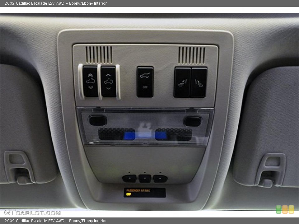 Ebony/Ebony Interior Controls for the 2009 Cadillac Escalade ESV AWD #46705143