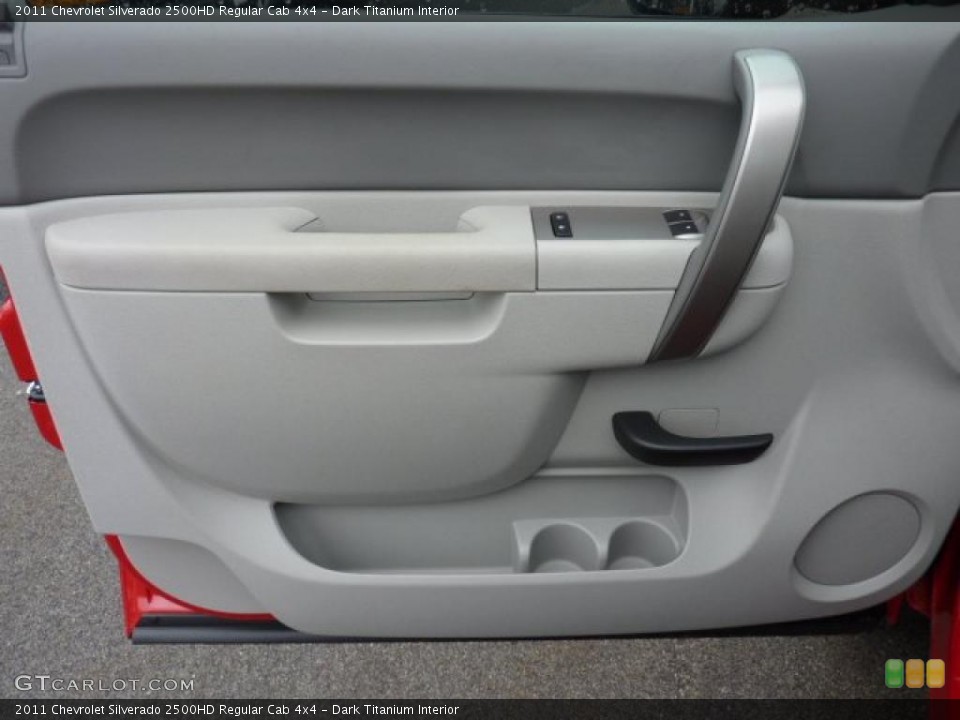 Dark Titanium Interior Door Panel for the 2011 Chevrolet Silverado 2500HD Regular Cab 4x4 #46705311