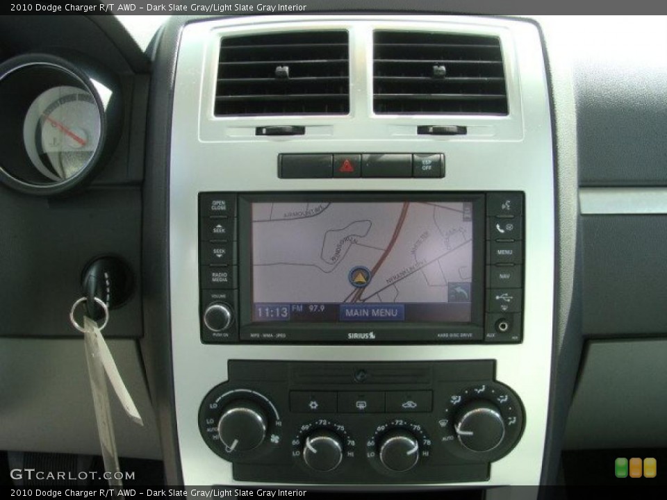 Dark Slate Gray/Light Slate Gray Interior Navigation for the 2010 Dodge Charger R/T AWD #46705326