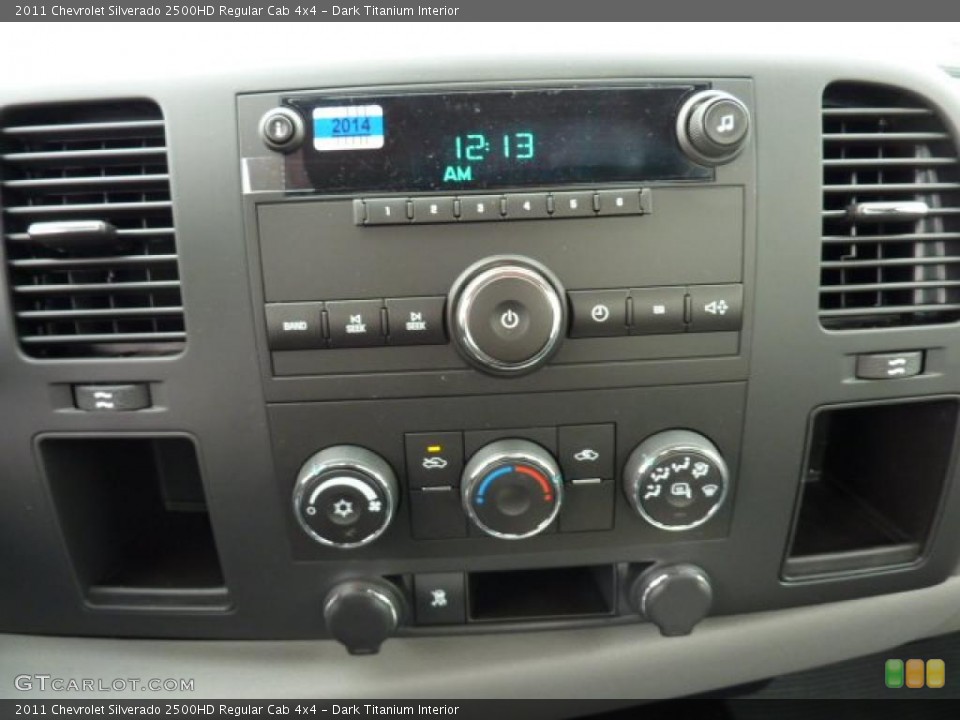 Dark Titanium Interior Controls for the 2011 Chevrolet Silverado 2500HD Regular Cab 4x4 #46705395