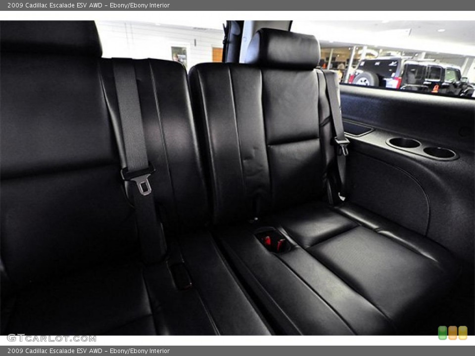 Ebony/Ebony Interior Photo for the 2009 Cadillac Escalade ESV AWD #46705422