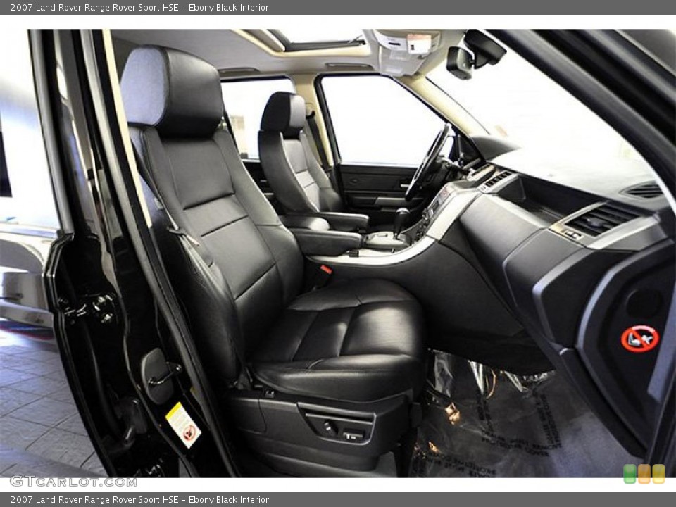 Ebony Black Interior Photo for the 2007 Land Rover Range Rover Sport HSE #46705743