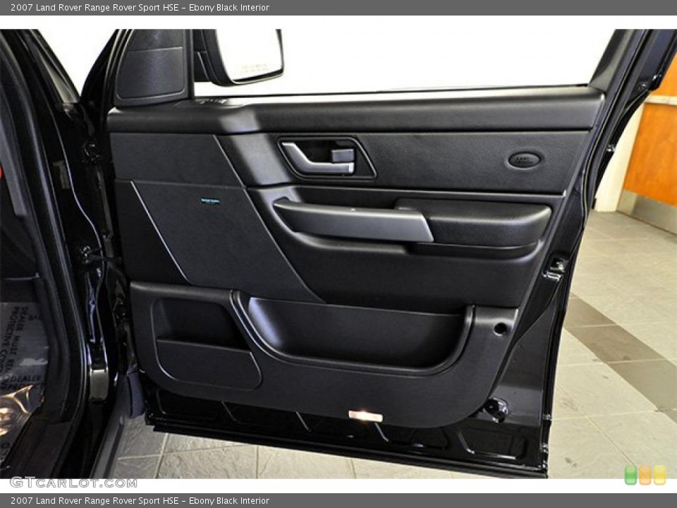 Ebony Black Interior Door Panel for the 2007 Land Rover Range Rover Sport HSE #46705761