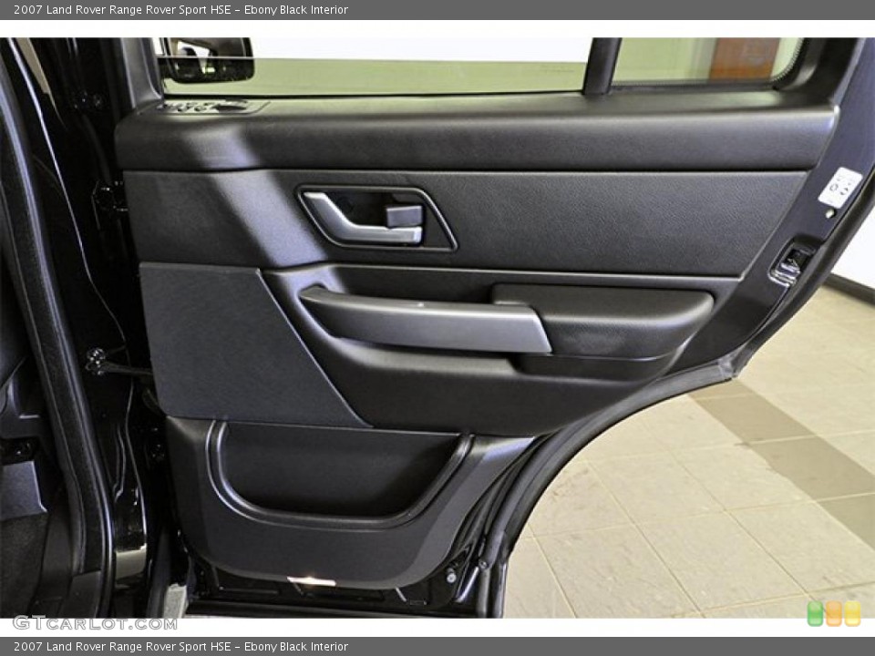 Ebony Black Interior Door Panel for the 2007 Land Rover Range Rover Sport HSE #46705785
