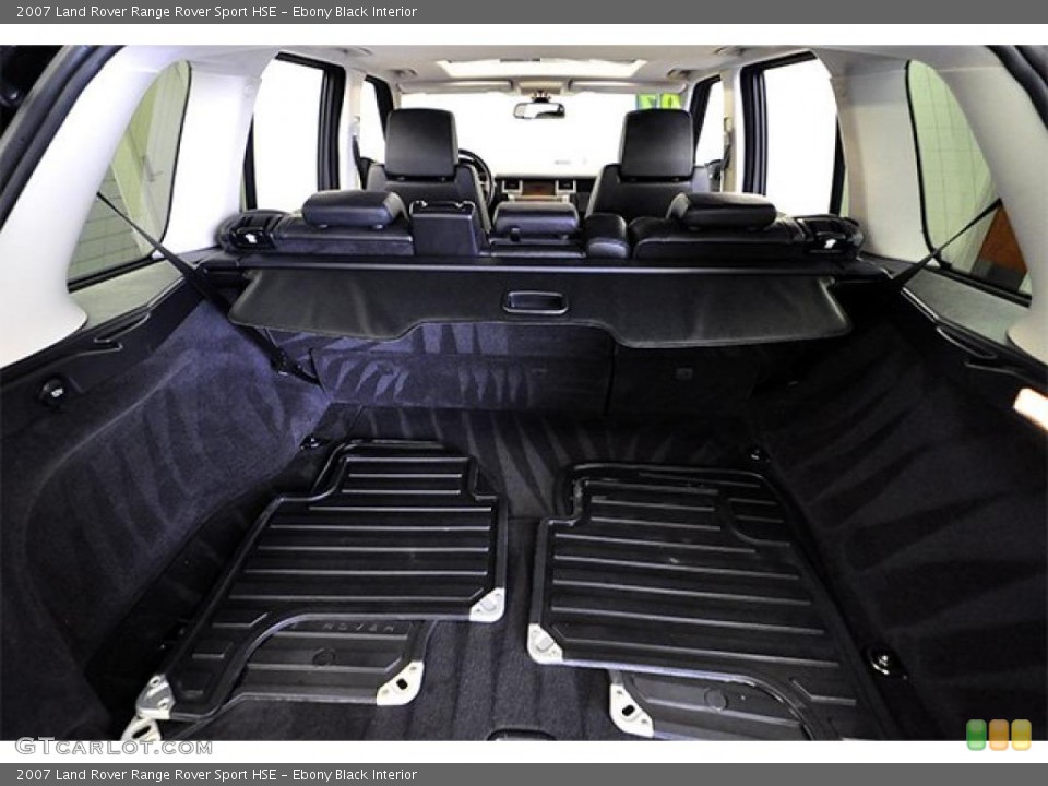 Ebony Black Interior Trunk for the 2007 Land Rover Range Rover Sport HSE #46705824