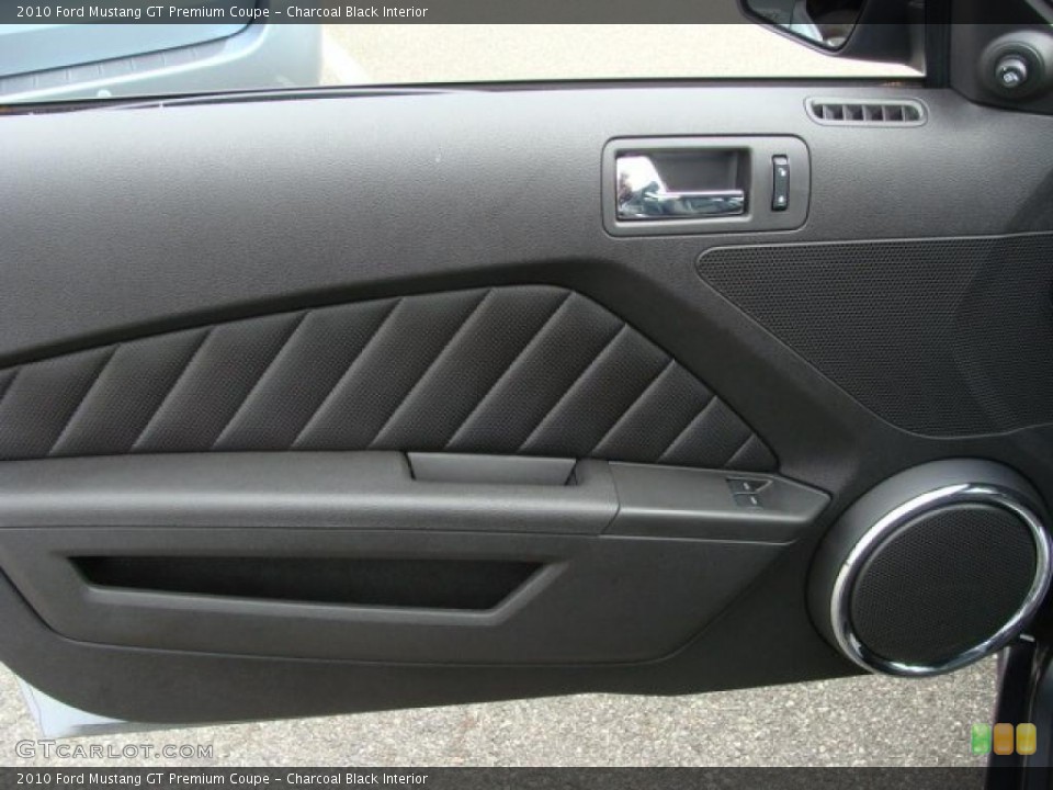 Charcoal Black Interior Door Panel for the 2010 Ford Mustang GT Premium Coupe #46706808