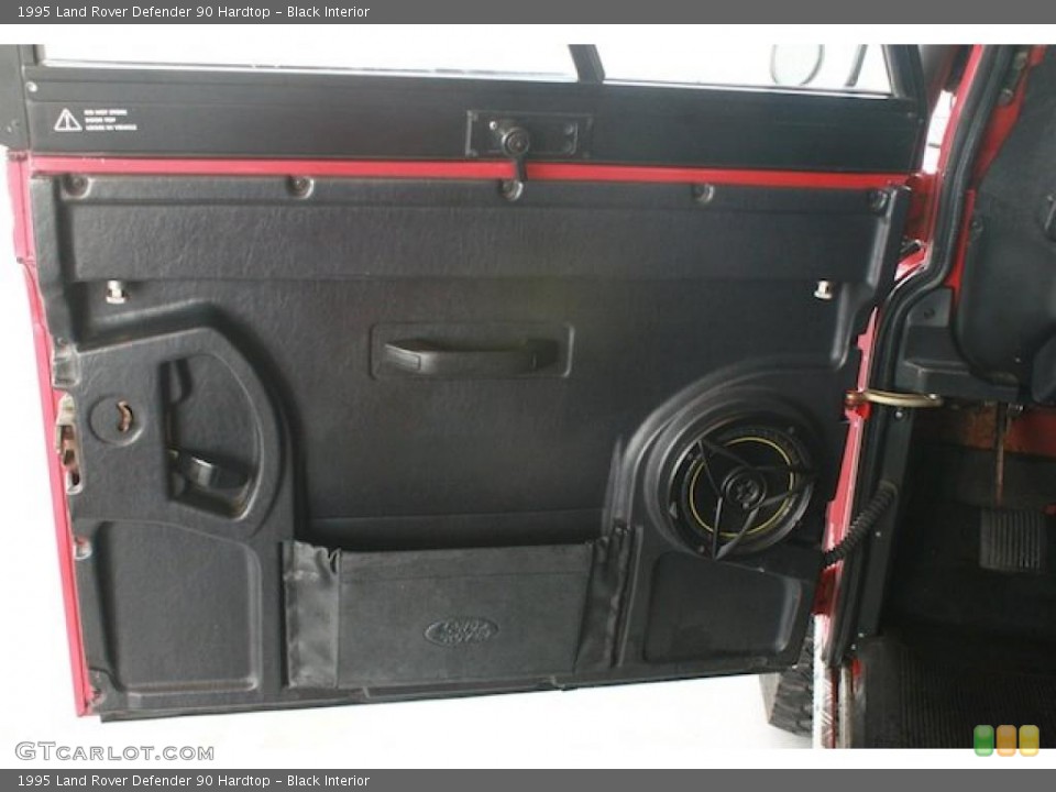 Black Interior Door Panel for the 1995 Land Rover Defender 90 Hardtop #46706826