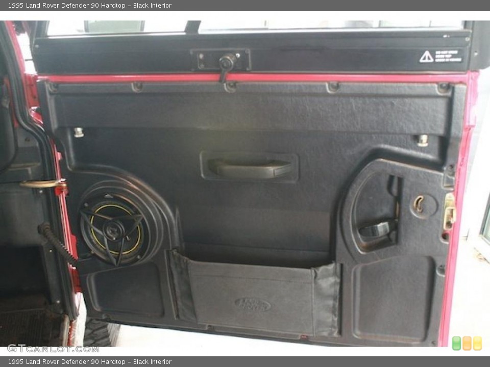 Black Interior Door Panel for the 1995 Land Rover Defender 90 Hardtop #46706850