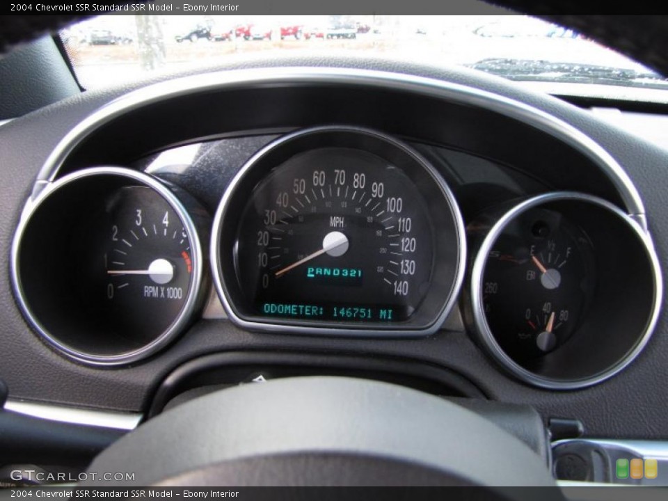 Ebony Interior Gauges for the 2004 Chevrolet SSR  #46709073