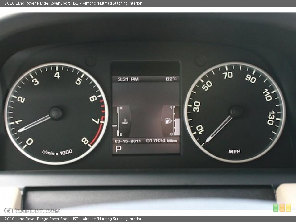 Almond/Nutmeg Stitching Interior Gauges for the 2010 Land Rover Range Rover Sport HSE #46709547